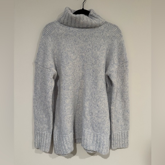 Everlane Sweaters - Everlane Light Blue Women's Turtleneck Sweater